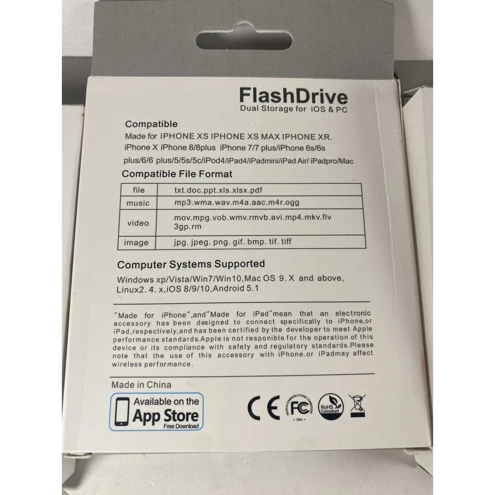3PCS 64GB USB Flash Drive for IOS Android PC Highspeed Older Plug